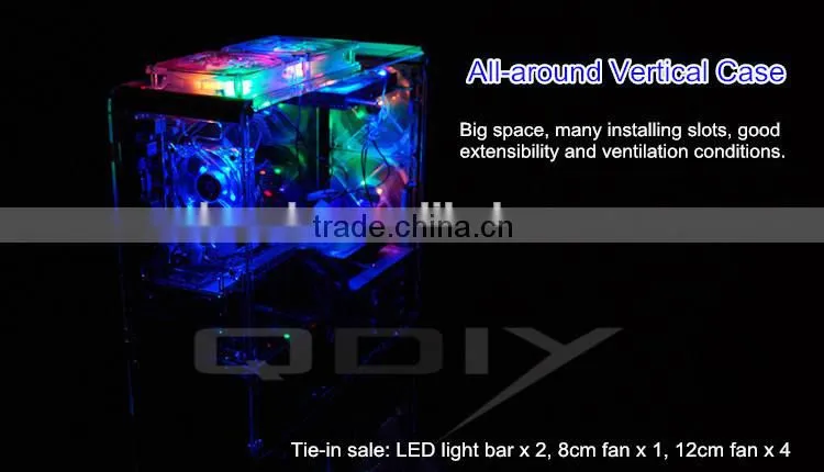 PC-A006 Acrylic Customised Vertical ATX Computer Case