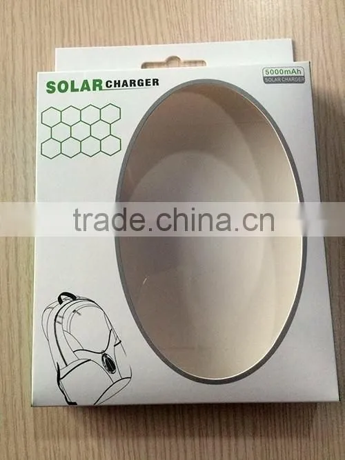 IPX6 waterproof 5000mah portable solar energy power bank