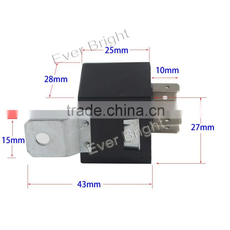 12V 80A Five-feet black waterproof auto relay