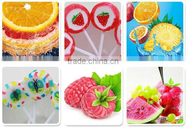 Wholesale Flat lollipops , Flwoer Pattern Sweet Hard Handmade Candy