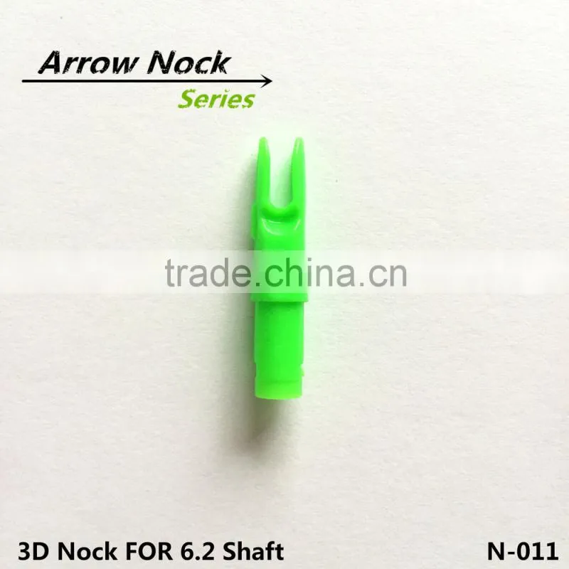 3D arrow nocks for glassfiber arrow and carbon arrow shaft