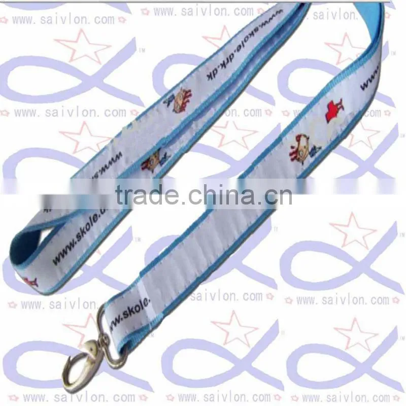 promotional simple design nylon lanyard