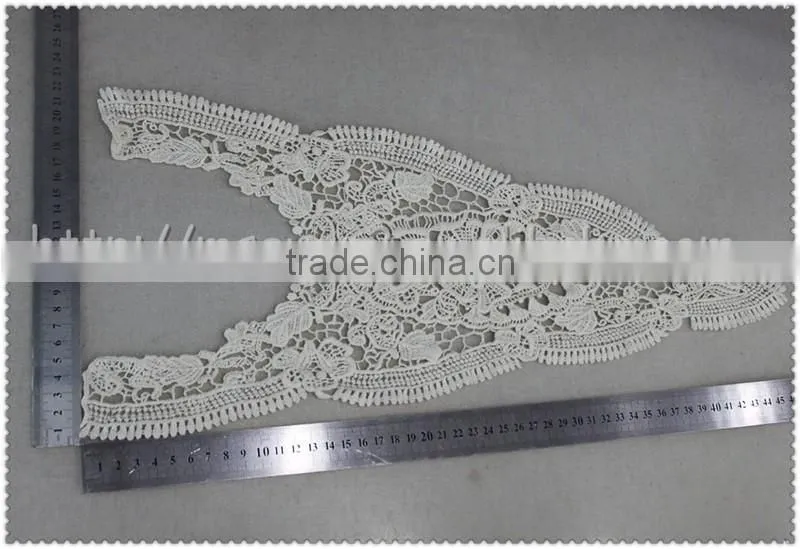 100% cotton lace collar, Soft White crochet Cotton Lace Collar for garment