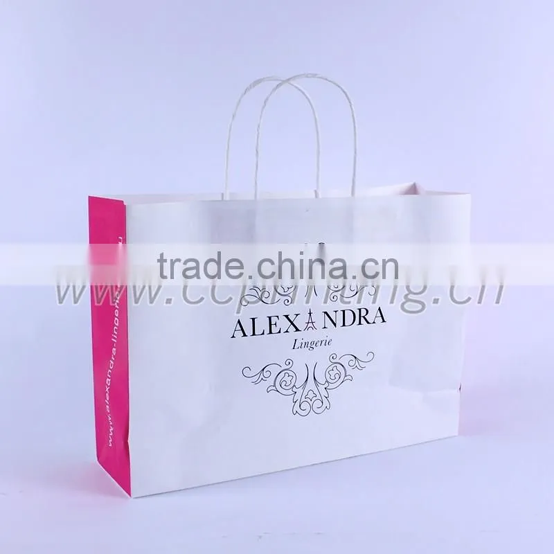 Factory custom paper bag made of kraft paper