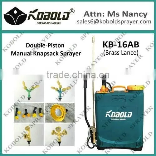 (KB-16AB) India market 16L Double piston water mist sprayer