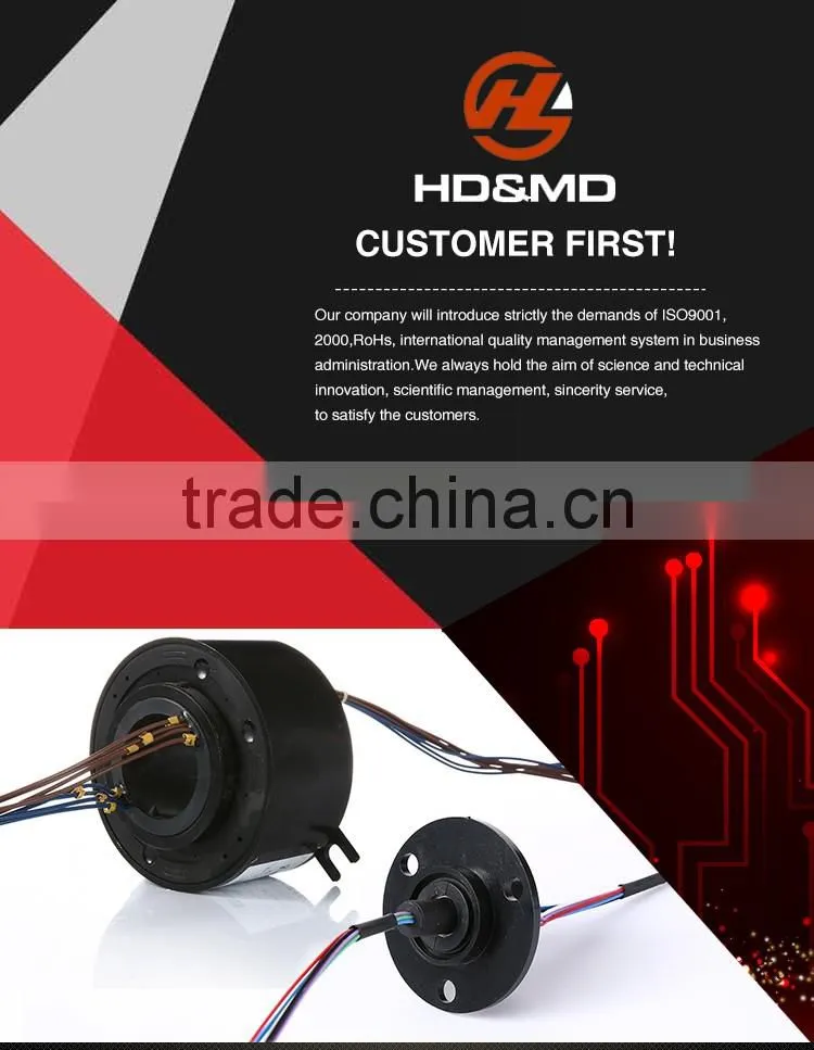 Wholesale customize ROHS through bore slip ring