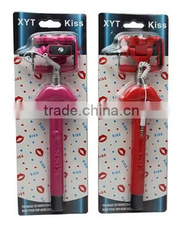 Lip Shaped Foldable Selfie Stick