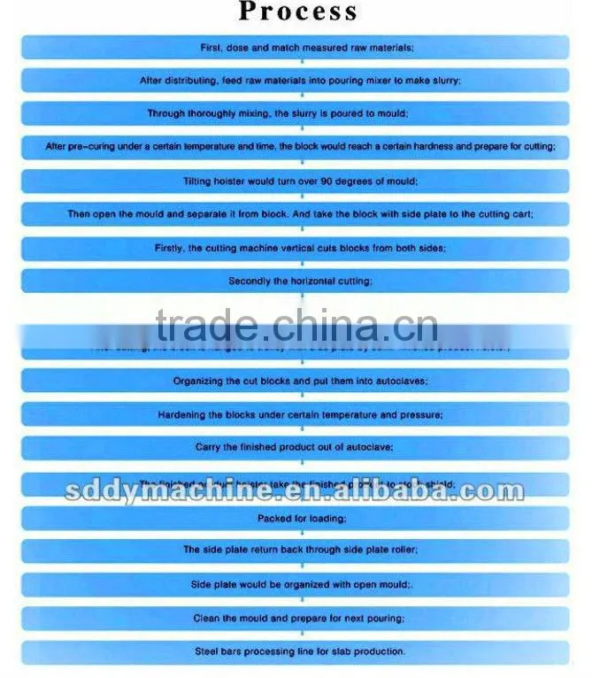 Aerated Autoclave bricks machine iso high quality aac plant Flyash Brick Machine