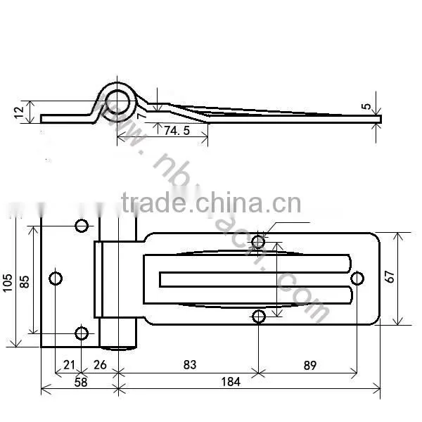Semi Trailer Door Hinges