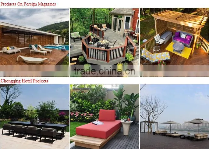 C - CF789 aluminum synthetic wicker furniture special design table and chairs