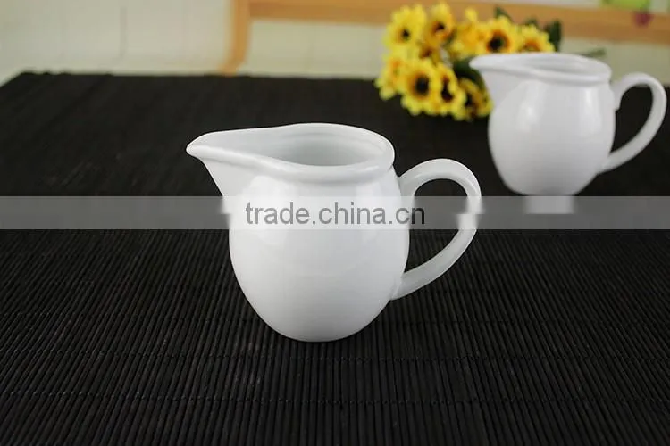 Factory direct wholesale WHITE ceramic or porcelain milk pot