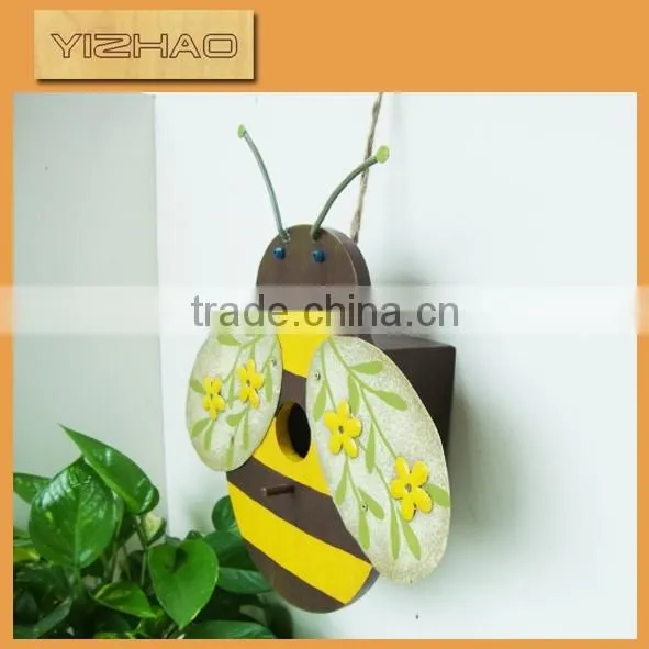 Made in China high quality painted bird houseYZ-1204028