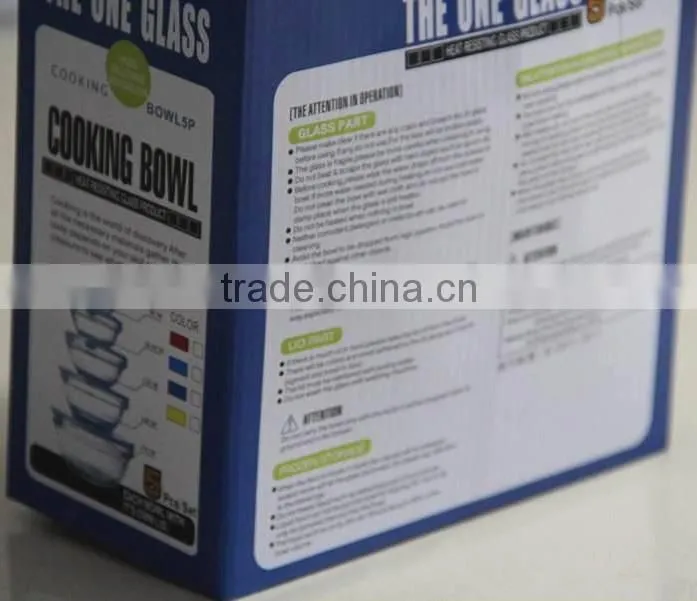 5 pcs glass bowl stocklot