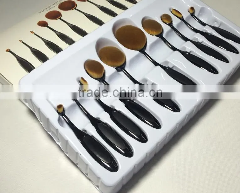 professional 10pcs makeup brush good quality makeup brush set toothbrush cosmetic brushes mermaid multipurpose brush