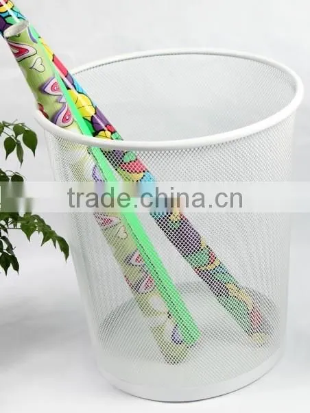 Hangzhou Office and Home Supplies Cheap Metal Wire Mesh Green Round Waste Basket