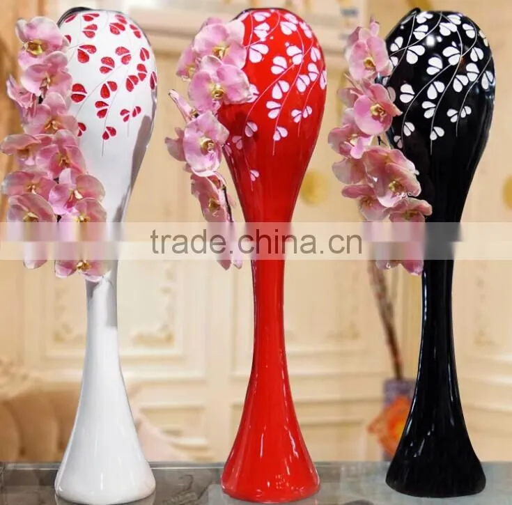 Resin antique modern landing decorative vases for wedding