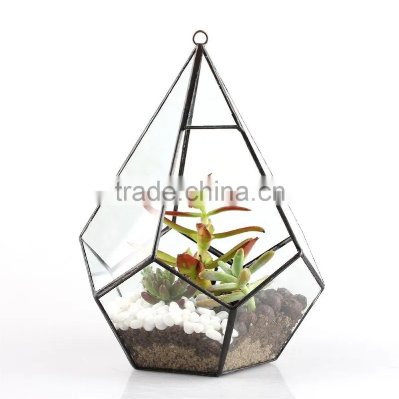 Yiwu direct wholesale,cheap price Cacti Holder Case & Glass Terrarium Diamond