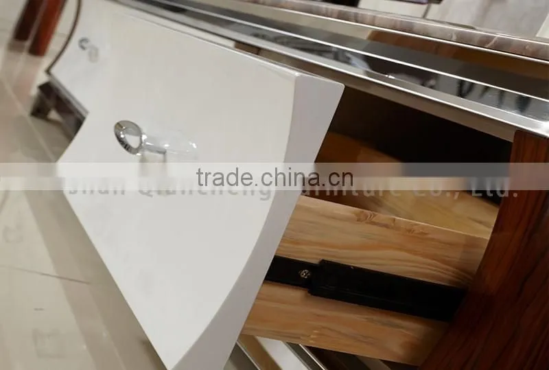 New model tv stand wooden furniture tv stainless steel table for home