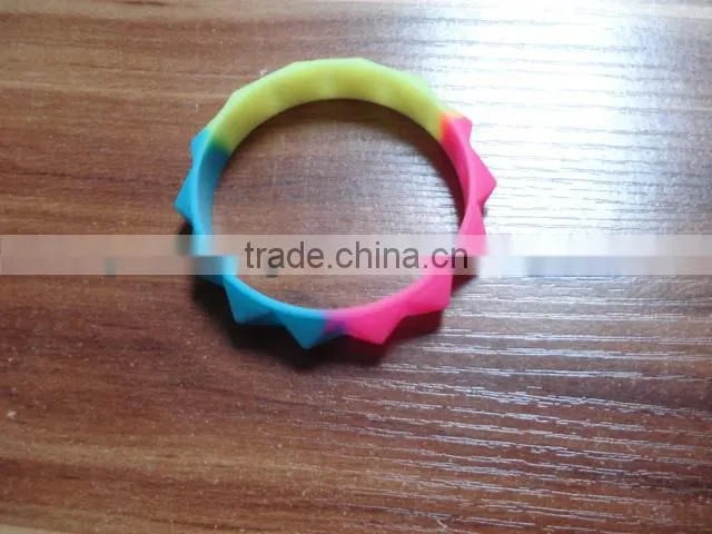 Mixed Colors Silicone Elastic Bands Bracelets