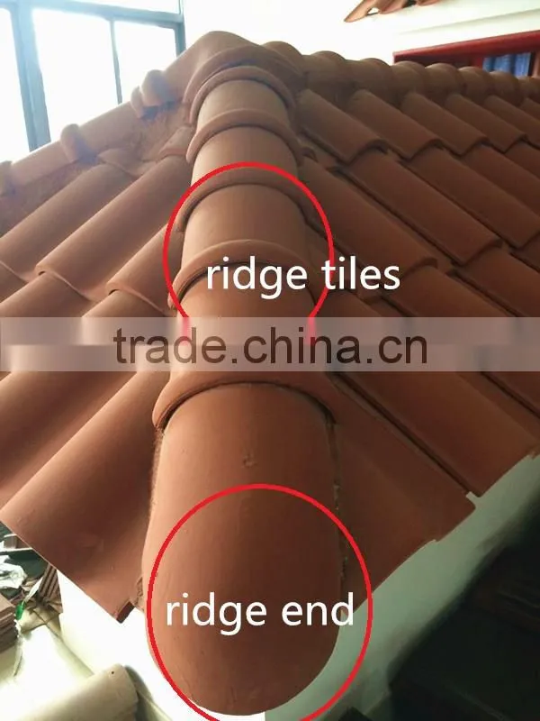 Yixing ceramic roof tile price/hot sale Roman style glazed tiles