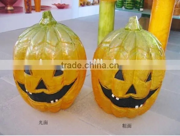 low price fashion big sale Fiberglass pumpkin shape led pumpkin lights for Halloween 35L