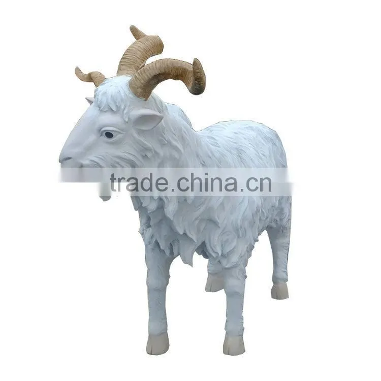 Fiberglass goat statue for movie cartoon