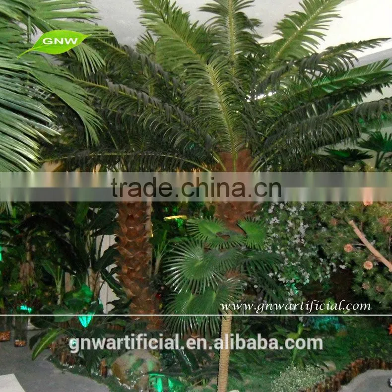 APM036 GNW Artificial Decorative Coconut Palm Tree Show 10ft for Room Decoration