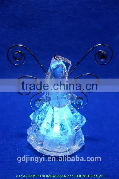 LED Lighted butterfly wings acrylic angel Xmas decoration