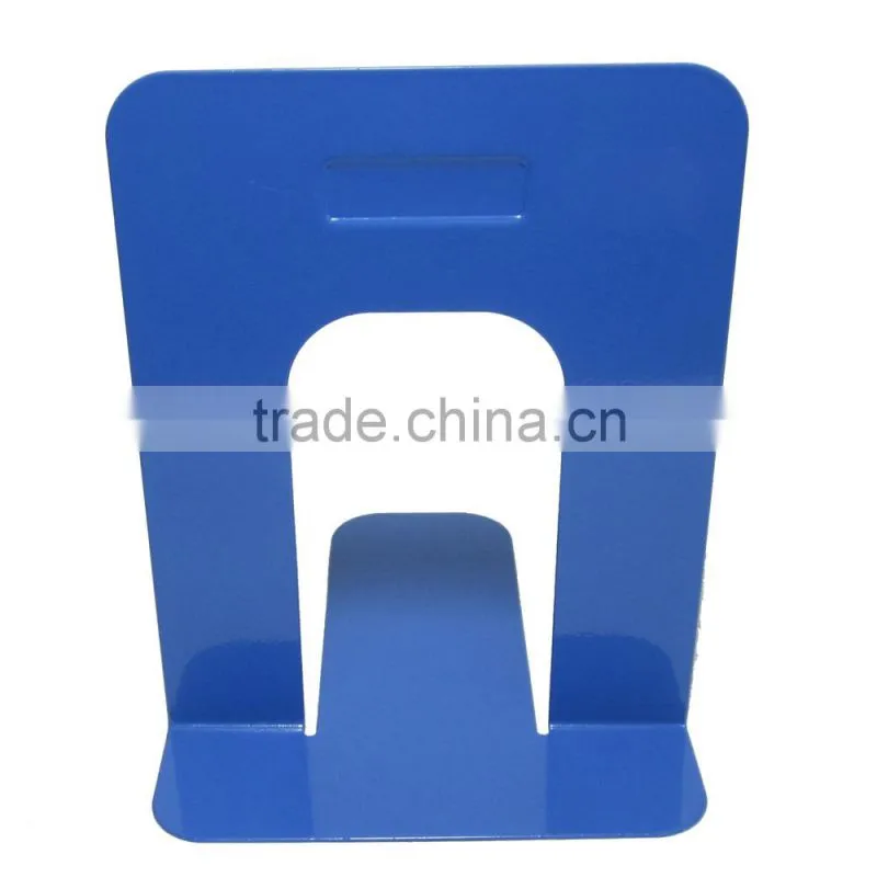 Fresh colored simple design 6"metal desktop office bookend