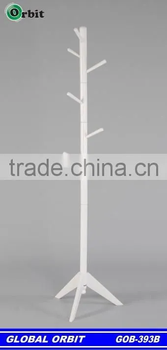 wooden tree standing coat rack