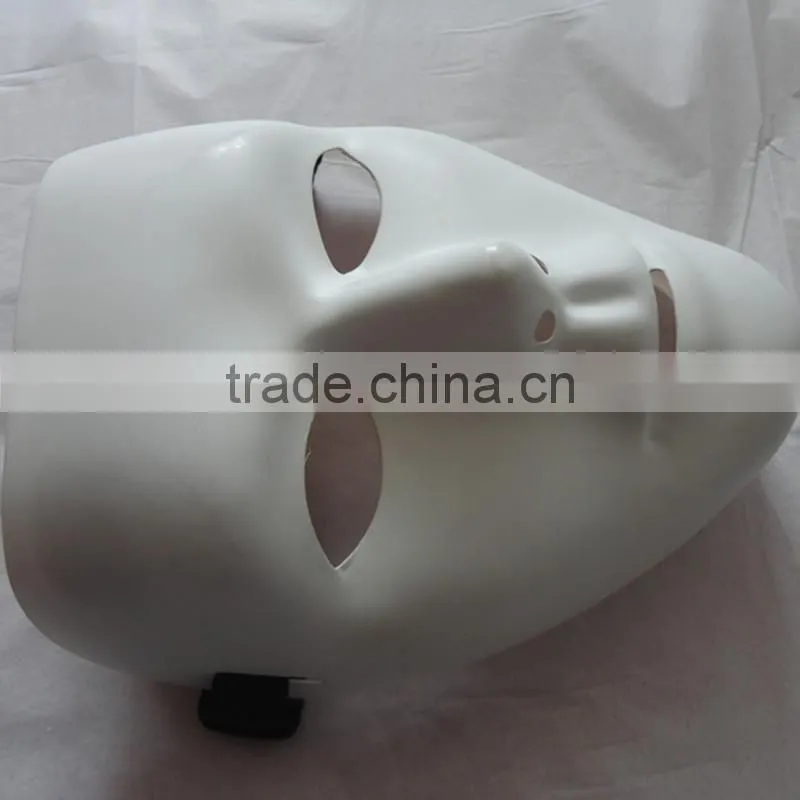 PVC Plastic Jabbawockeez Hiphop White Dance Face Mask for Dance False Face Mask