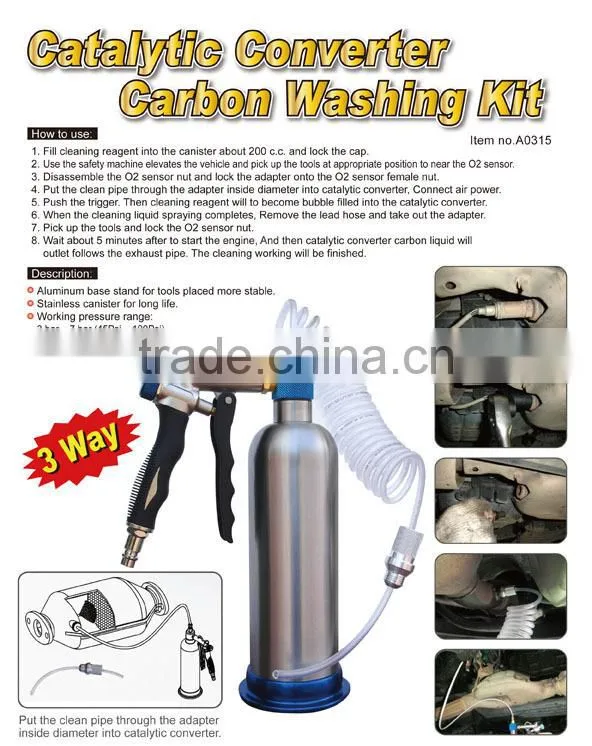 Catalytic Converter Carbon Washing Kit