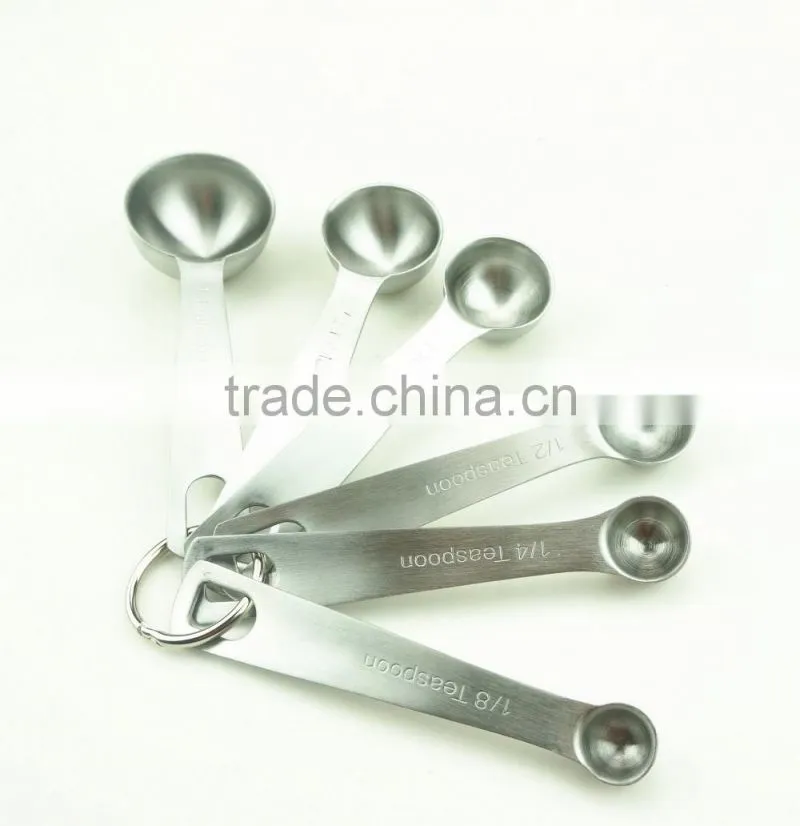 42139 6pcs Stainless Steel Nesting Measuring Cups and Spoons Set