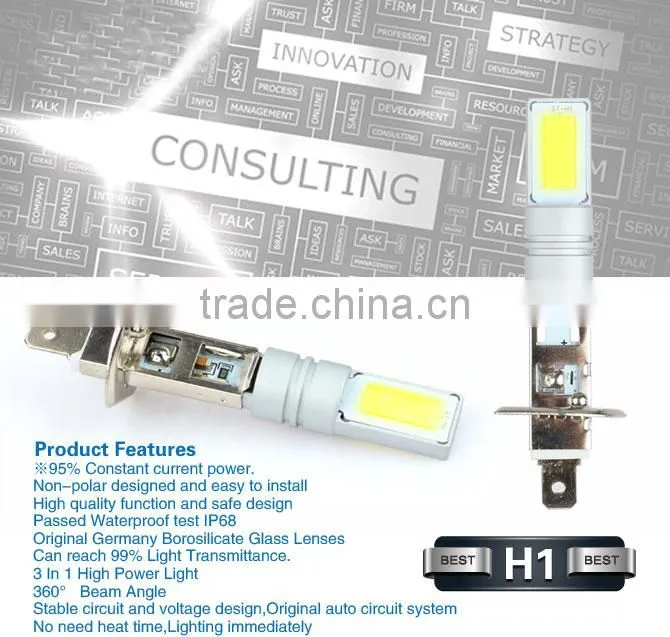 Car Led Headlight Kits H7 Auto Led Headlamps 2800LM 28W Led Fog Light Bulbs