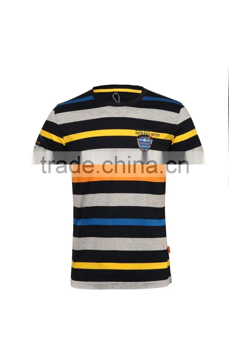 Men 's fine striped t shirt fabric