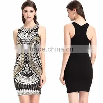 Woman Back Neck Design Chiffon Latest Fashion Image New Printed Blouse