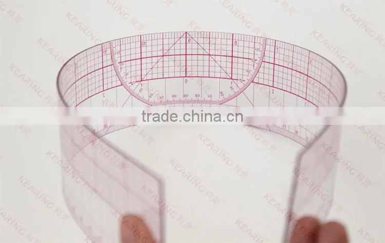 Kearing Chinese Manufacturer OEM 18'' & 45cm Plastic Pattern Grading Ruler # 8095