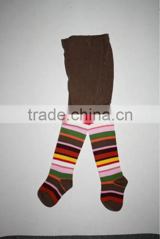Cute cotton colored kid tights