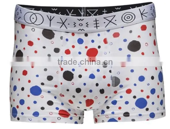 Men sexy pop colorful 3D print cotton boxer shorts briefs