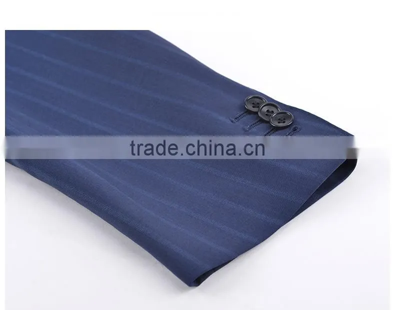 Best Brand Chinese Factory Custom Design Men'S Slim Fit Stripped Suit For Men