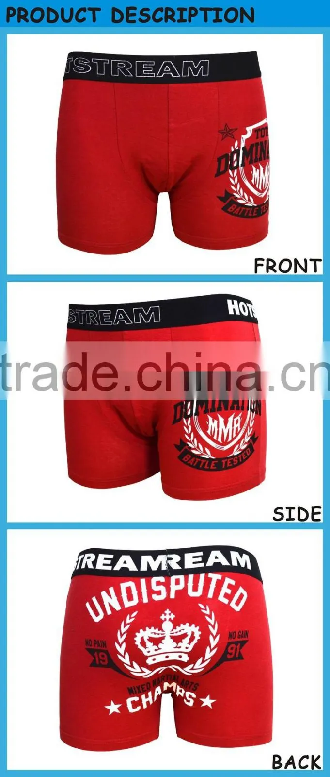 Your Own Brand Underwear Boxer Customize