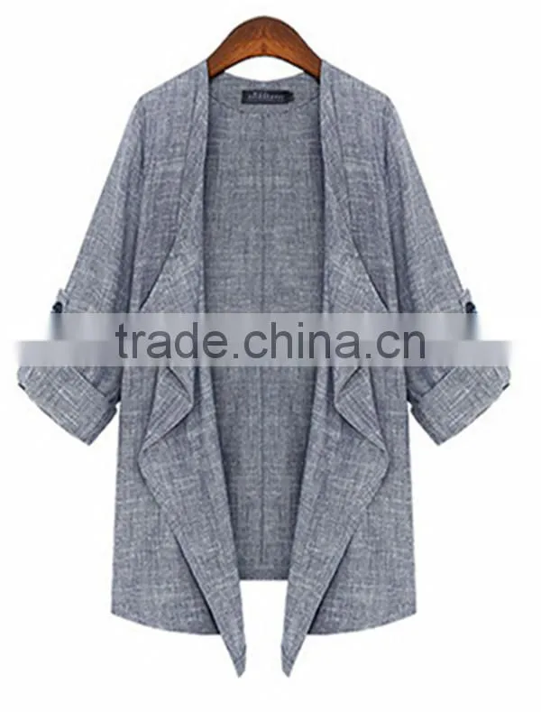 Summer and spring new arrival three quarter sleeve thin sweater,women coat,cardigan latest design