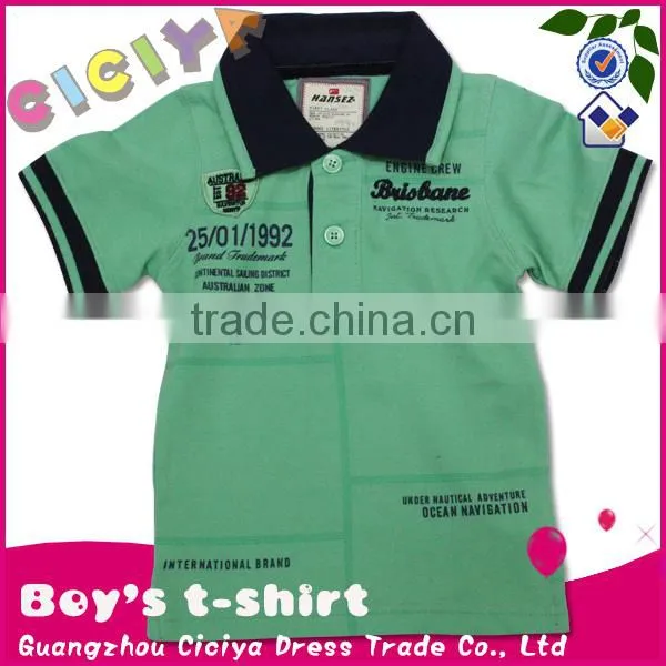 OEM summer polo boy short sleeve tshirt
