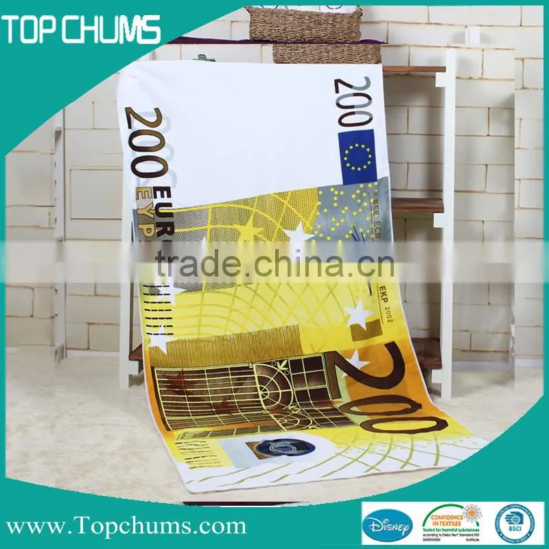 Movie star photo printed microfiber beach towel