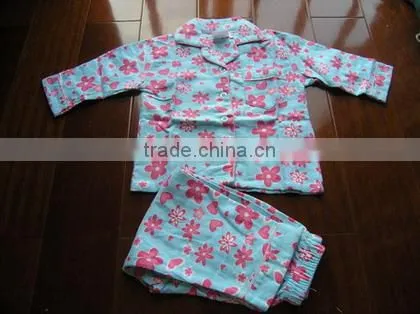flannel fabric pajamas of baby