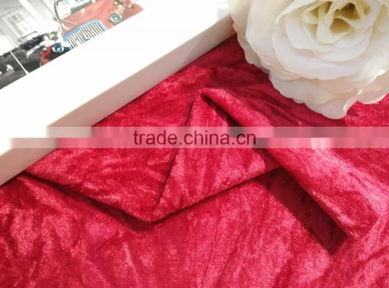 dyed crushed velour fabric