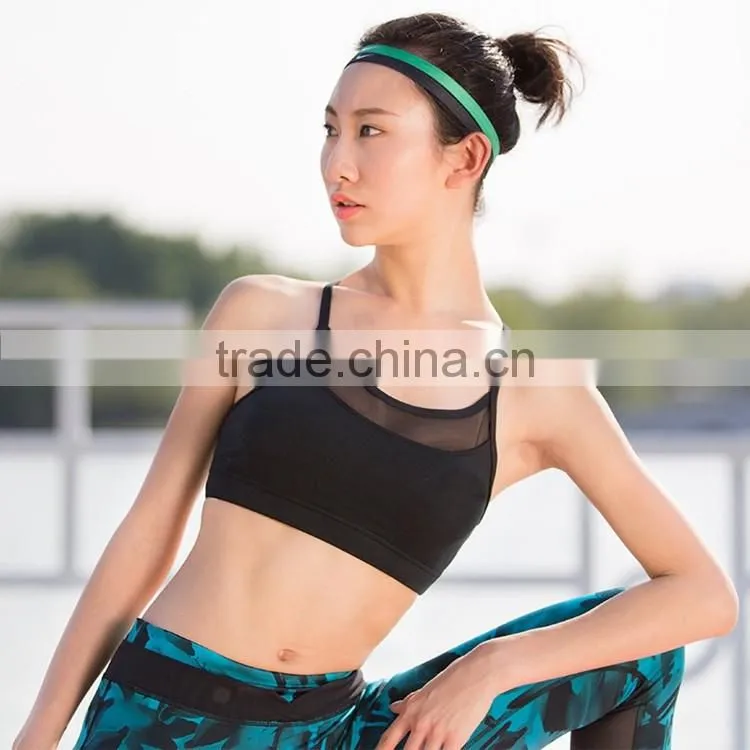 Padded High Impact Support Mesh Yoga Gym Workout Bras