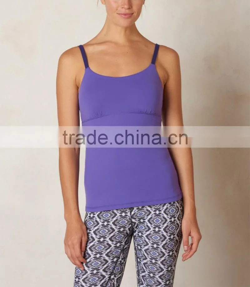 95 cotton 5 spandex custom workout clothing purple sports vest tank tops