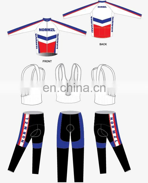 OEM Custom Sublimation club cycling jersey set high performance used cycling jersey