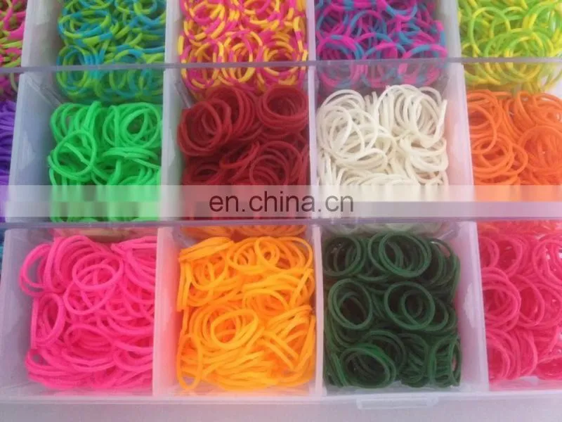Plastic Organizer Case Rubber Bands Kit